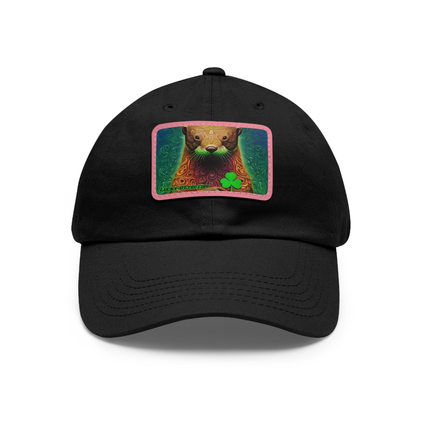 Lucky-Otter Hat with Leather Patch (Rectangle)