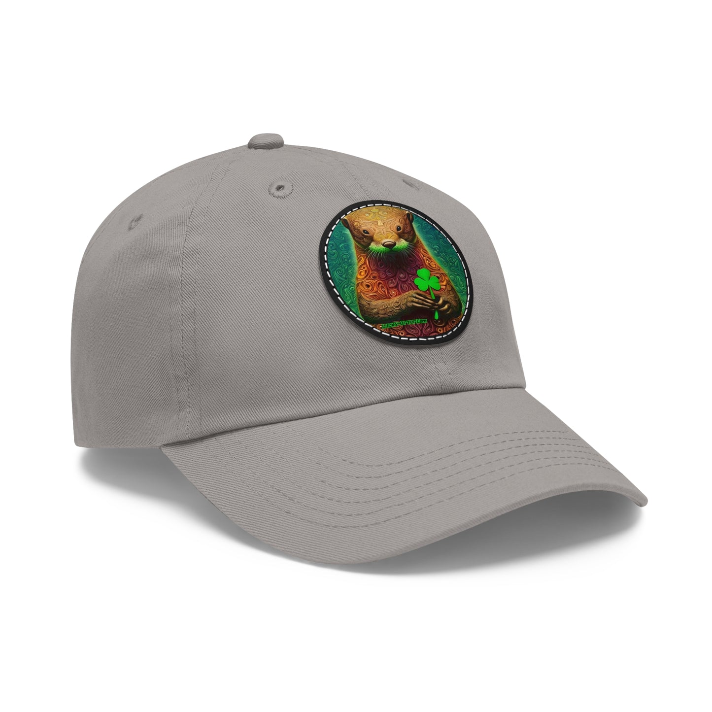 Lucky-Otter Hat with Leather Patch (Round)