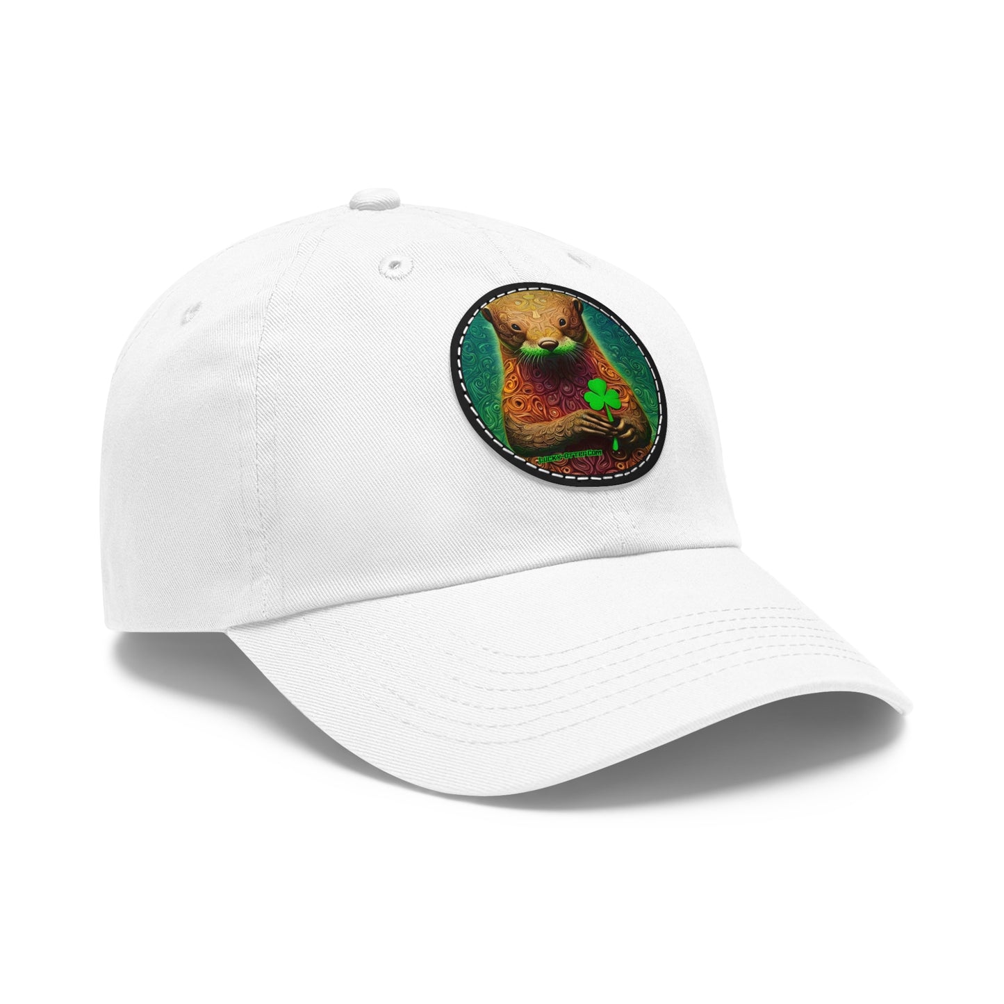Lucky-Otter Hat with Leather Patch (Round)