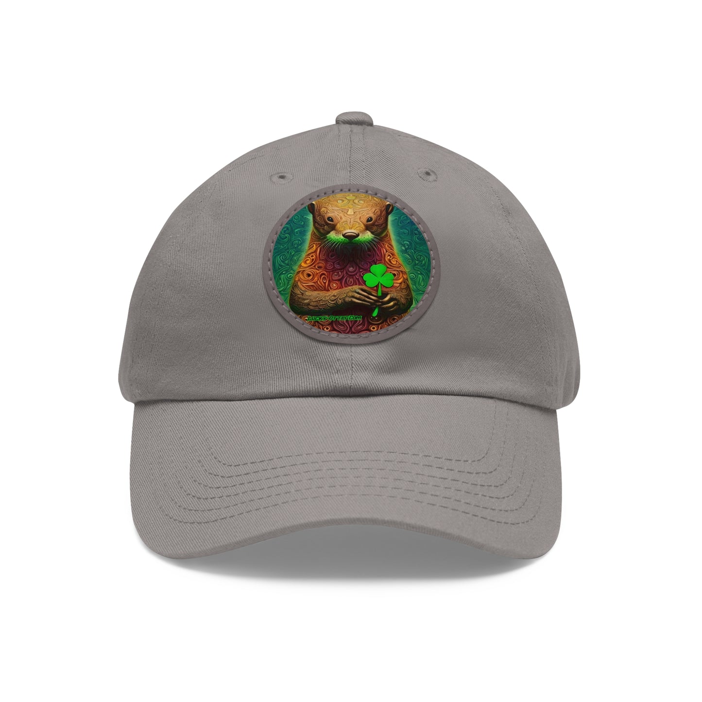 Lucky-Otter Hat with Leather Patch (Round)