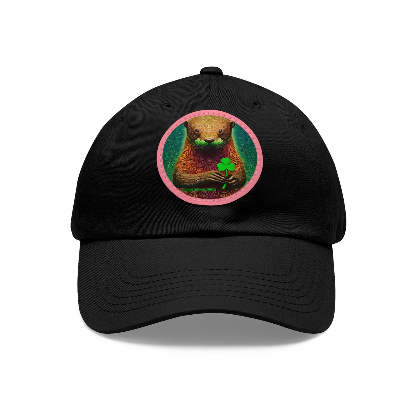 Lucky-Otter Hat with Leather Patch (Round)