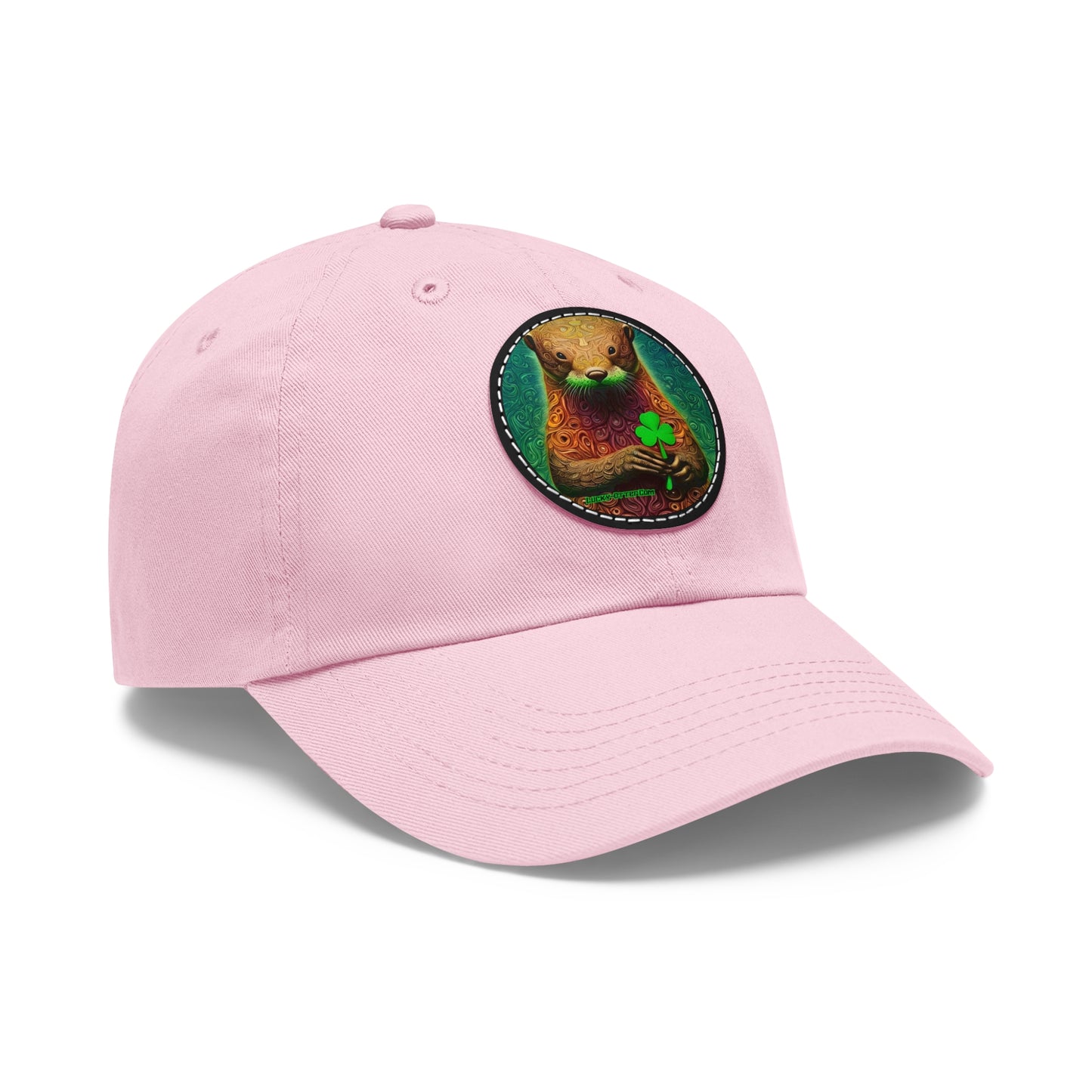 Lucky-Otter Hat with Leather Patch (Round)