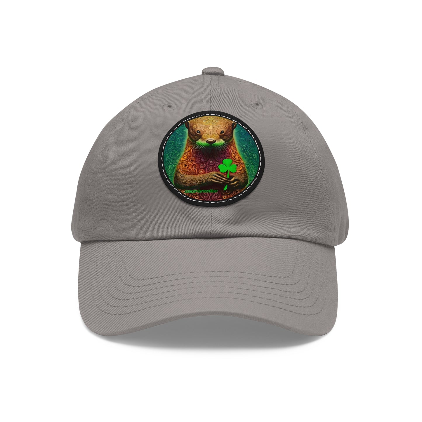 Lucky-Otter Hat with Leather Patch (Round)